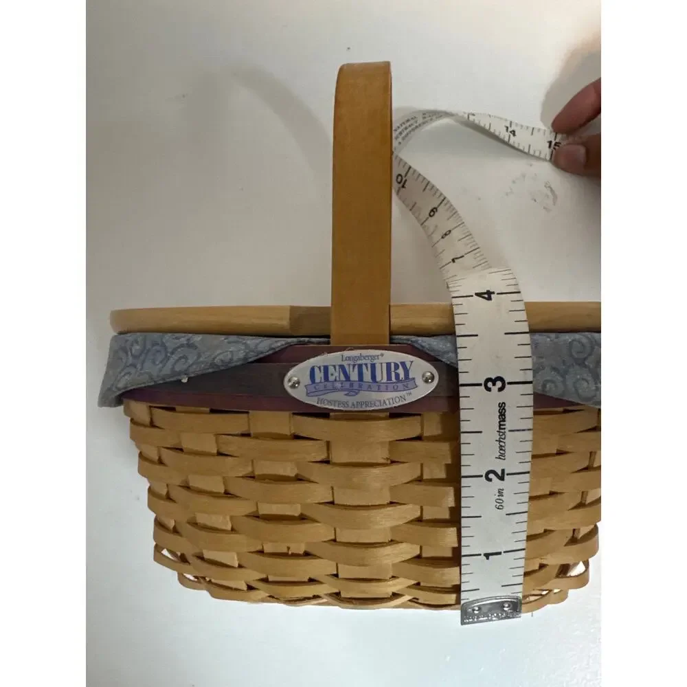 Longaberger Century Celebration 2000 Hostess Appreciation Woven Basket Lid Liner